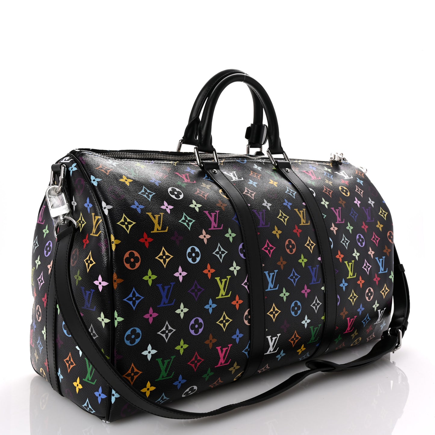 Louis Vuitton LV X TM Monogram Multicolor Keepall Bandouliere 50 Black