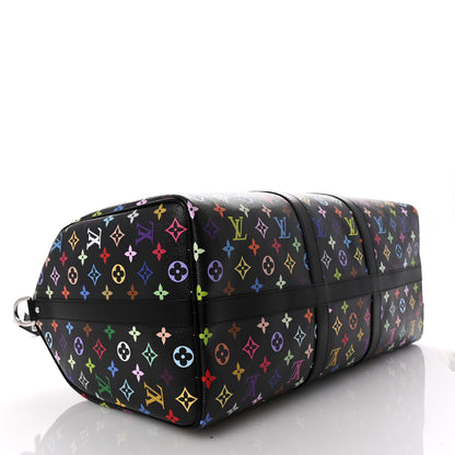 Louis Vuitton  LV X TM Monogram Multicolor Keepall Bandouliere 50 Black