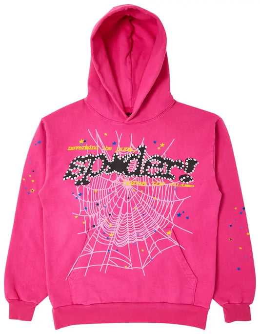 Sp5der P*nk V2 Hoodie -Pink-